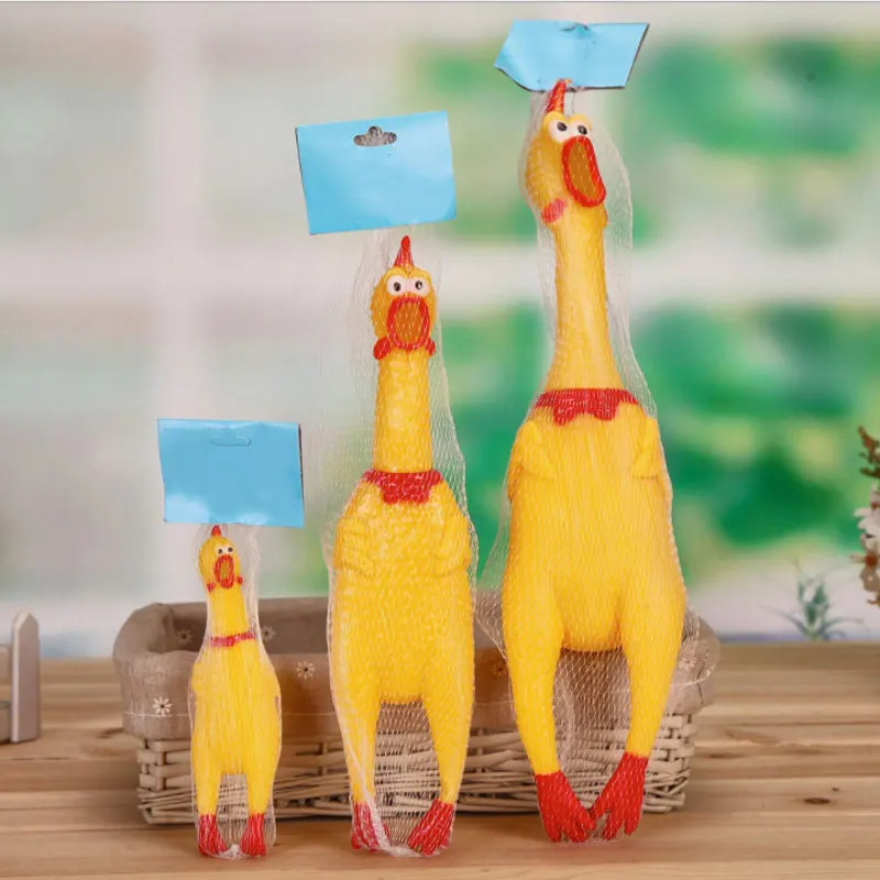 

38CM Funny Chicken Joke Toy Fool Funny Prank Supplies Toys Gadget Halloween Party Trick Mischief Novelty & Gag Toys Item Product