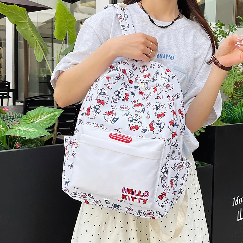 Mochila de dibujos animados Sanrio para niños, bonita mochila escolar de Hello Kitty, Pochacco para estudiantes, gran capacidad, multifuncional