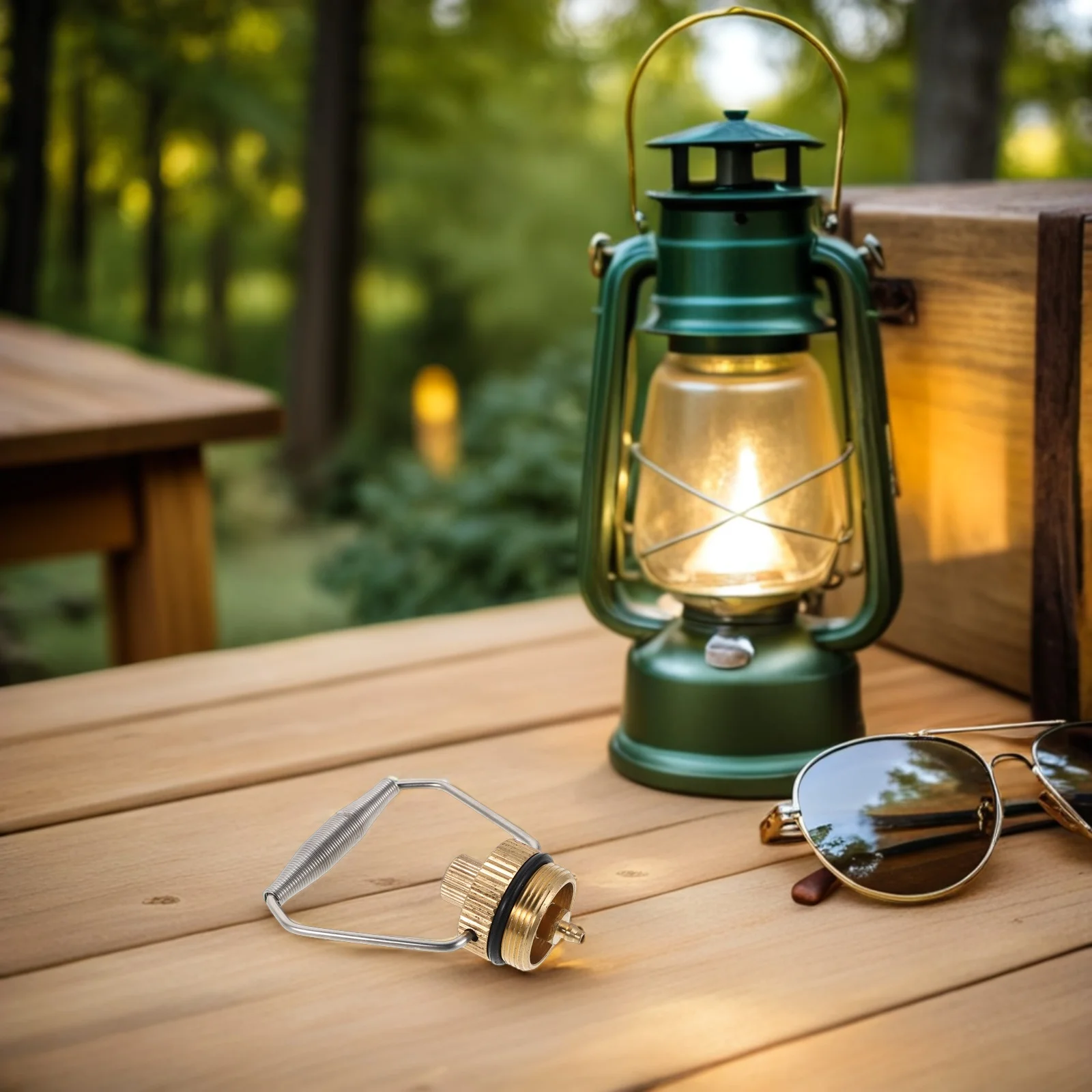 

Outdoor Gas Cylinder Dust Cap Leakproof Plug with Adapter for Camping Hiking Stove Replacement Parts