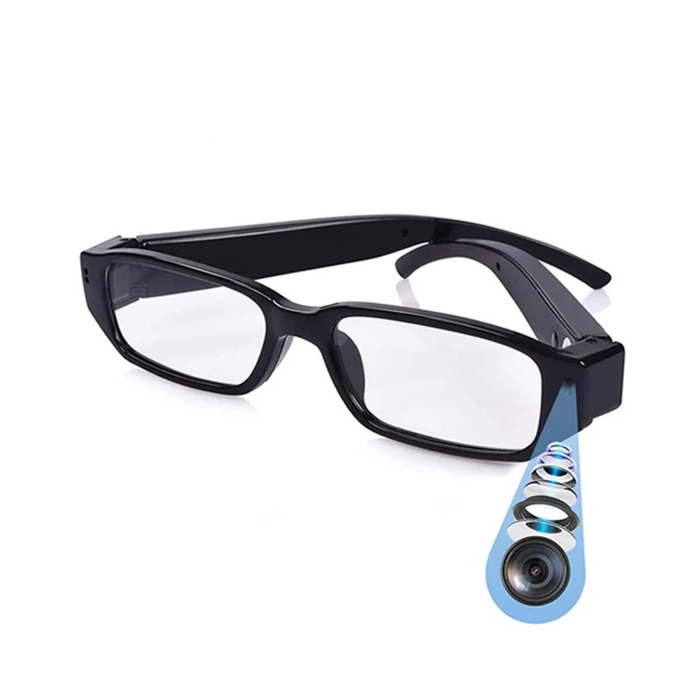 1080P HD Mini Camera Smart Glasses Driving Bike Portable VCR Camera Glasses Sports Camera Glasses Conference Process, Driving