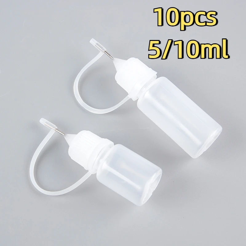 5/10 мл игольчатый наконечник, аппликатор для клея, бутылка, трубка, дозатор для заправки с отверстиями, мягкая бутылка с крышкой, инструмент для рукоделия «сделай сам»