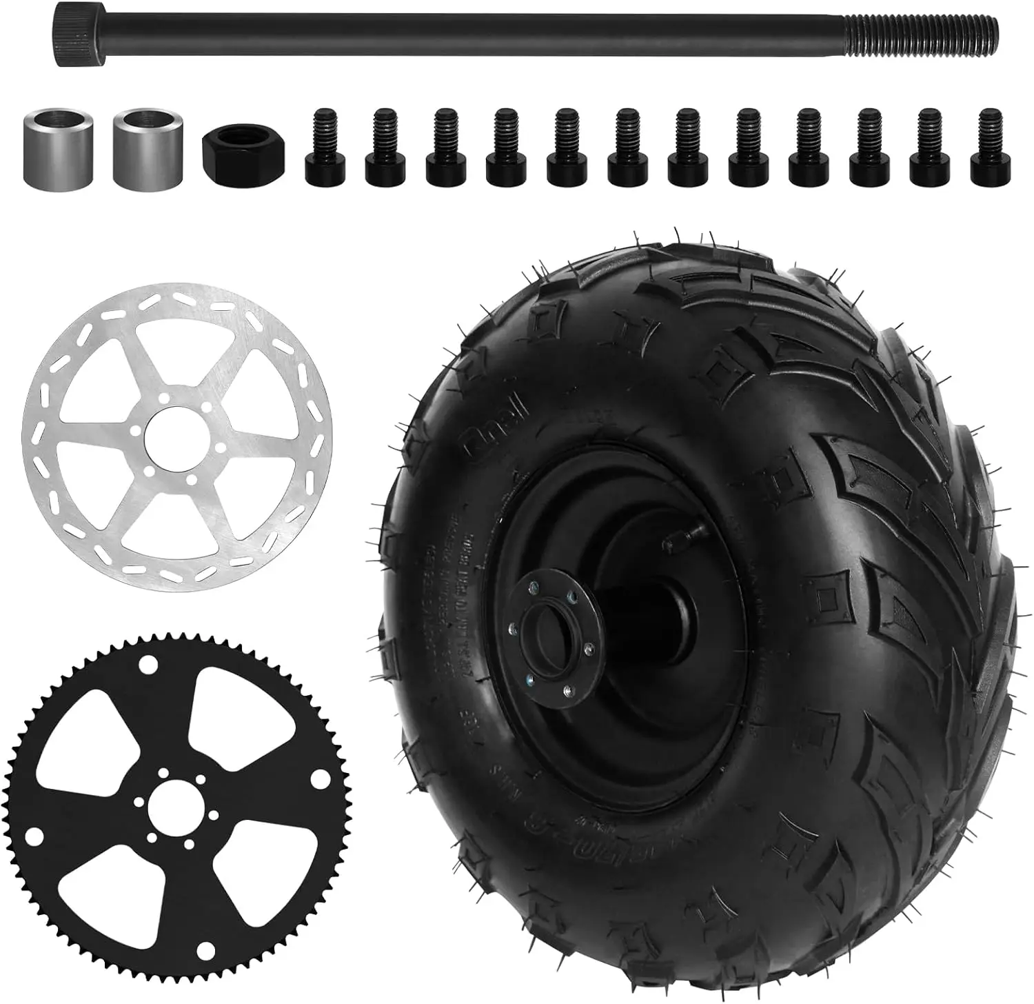 

145x70-6 Комплект колес и шин для мини-велосипеда с V-Tread для задней сборки картинга ATV