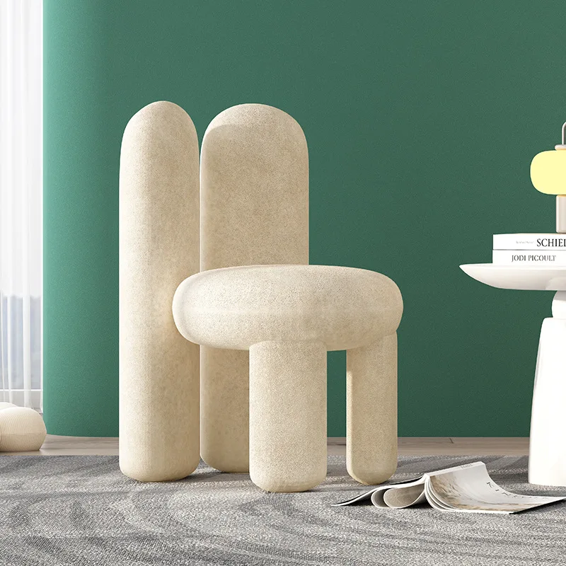 

Simple living room back leisure chair dining room chair Internet celebrity dressing stool manicure makeup stool