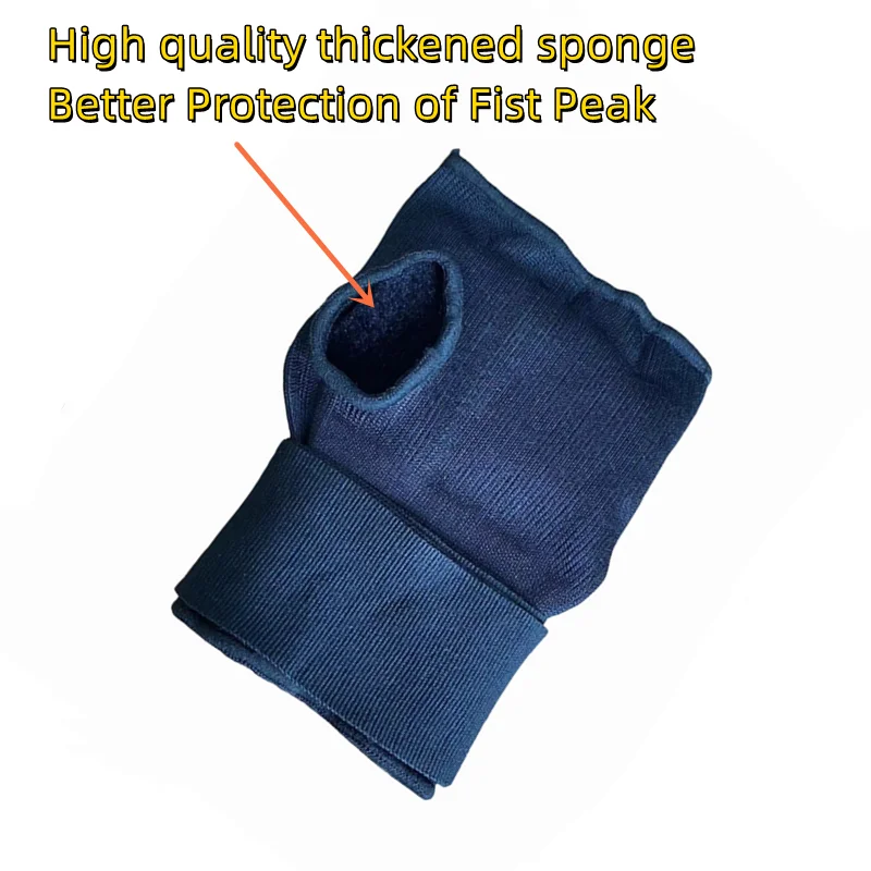 2pcs Boxing Gloves Thickened Sponge Protecting Fist Peak Boxing Training Gloves MMA Muay Thai Training Quick Wrapping Bandage
