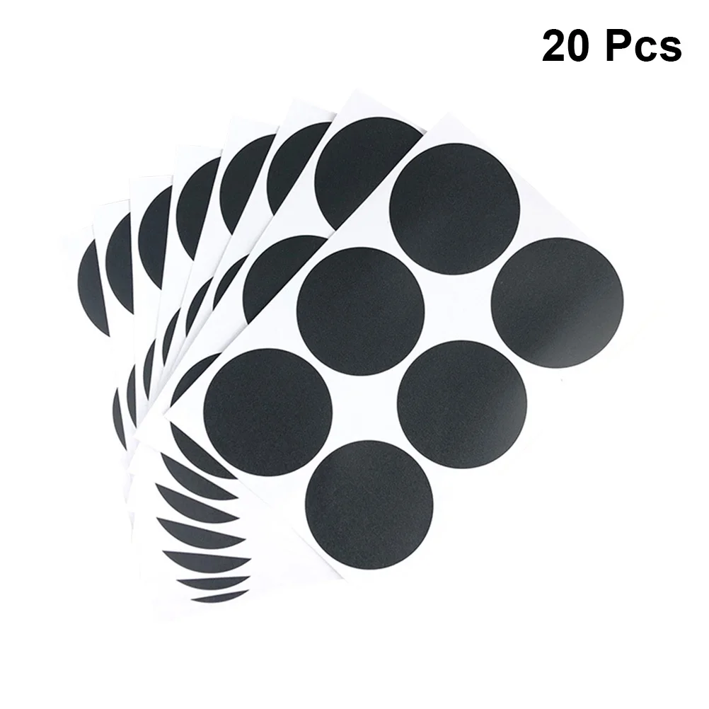 

20 Sheets Creative Blackboard Stickers PVC Labels Kitchen Jar Pantry Decorative Chalk Write Fridge Organization
