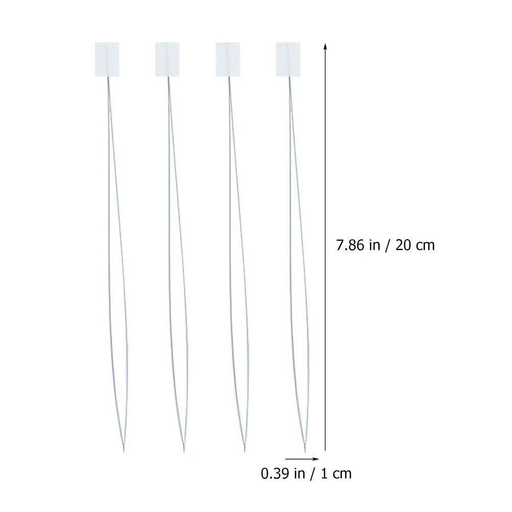 10 Pcs Beading Tools Threader Hand Easy for Needles Ring White Steel Wire Cross-stitch Threading