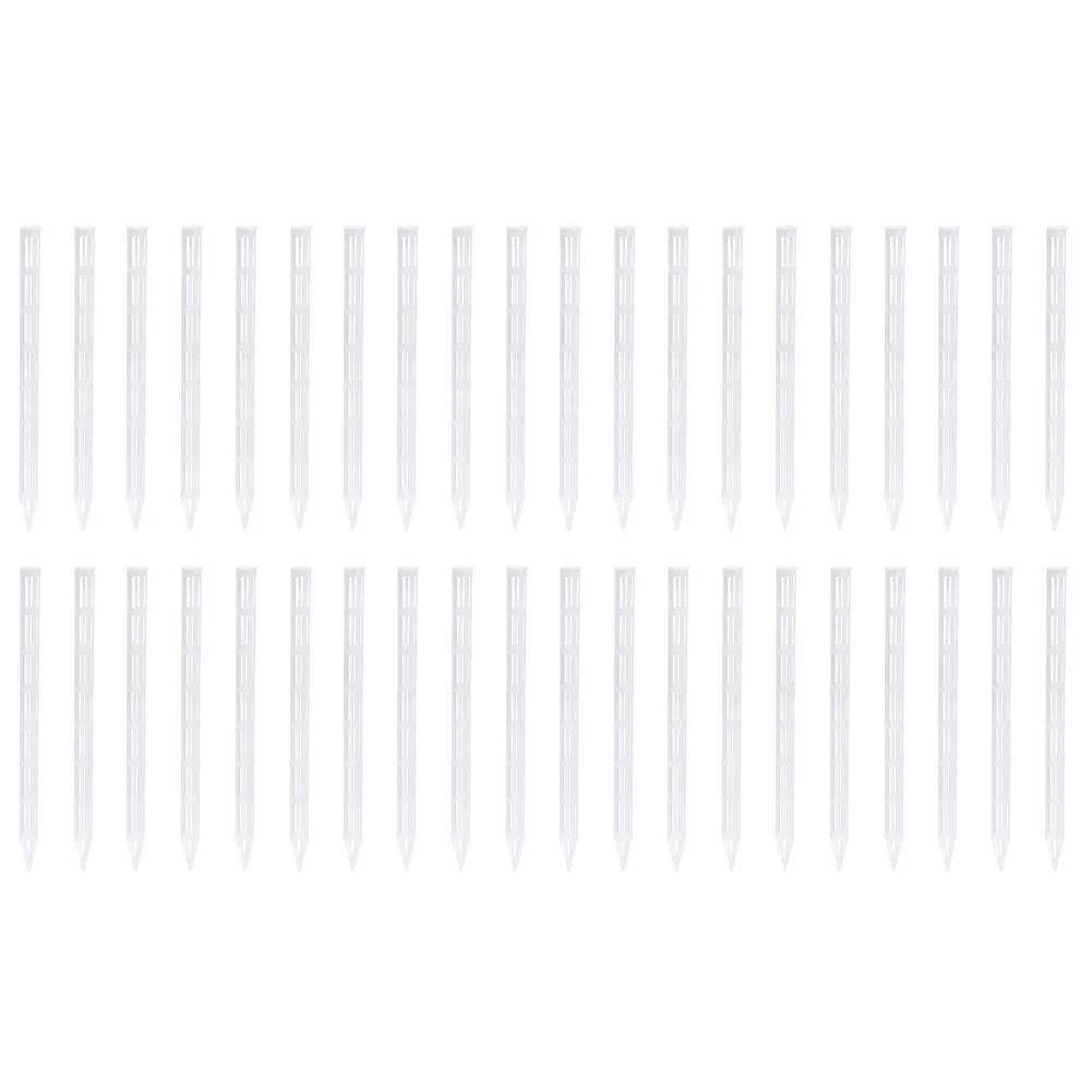 40 pcs Aeration Tubes for Soil Ventilation 25 x 1.5 cm White PP Pipes Fit All Flower For Pots Bonsai Succulent Indoor Planters