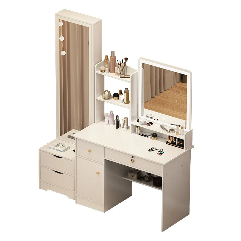 

Комод Современный компьютерный стол Шкаф для хранения Встроенный столик для макияжа Маленький многофункциональный столик для макияжа 80 см