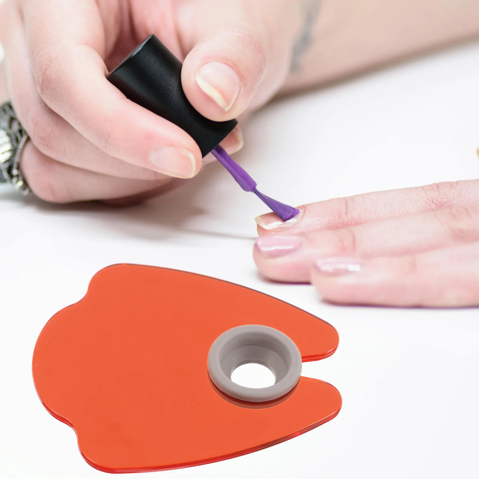Płytka blokująca światło do zdobienia paznokci, zmywalna, przenośna osłona chroniąca przed światłem UV, profesjonalne narzędzie do manicure, zapobiegające wypadaniu światła.