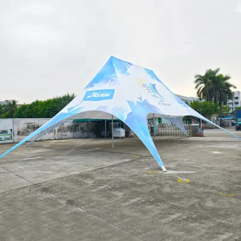 China factory wholesale star shape 10 person party tent outdoor restaurant tent camping site tent