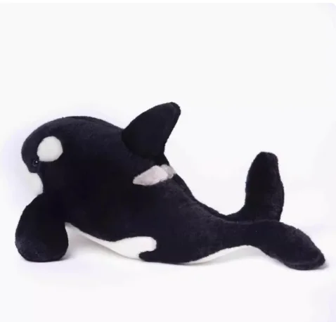 37 cm Simulation Netter Killerwal Orcinus Orca Realist Weiches Gefülltes Plüschtier Grampus orca Weiche Ozean Tierpuppe Geschenk