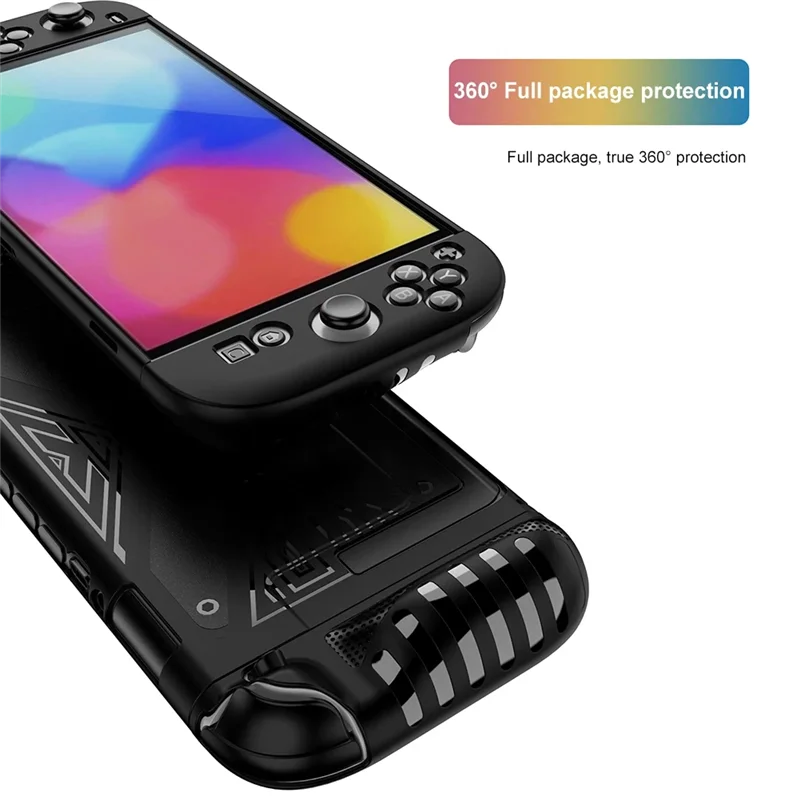 Neu!NS Schutzhülle Handheld Konsole Fall Split Typ Zurück Abdeckung Mit Ständer Anti-Scratch Spiel