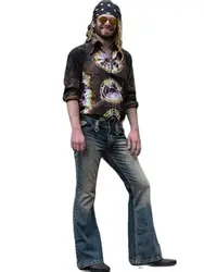 2022 pantaloni svasati da uomo classici retrò blu scuro Campus Cowboy stile Punk primavera autunno Hip Hop Jeans Casual di qualità Streetwear