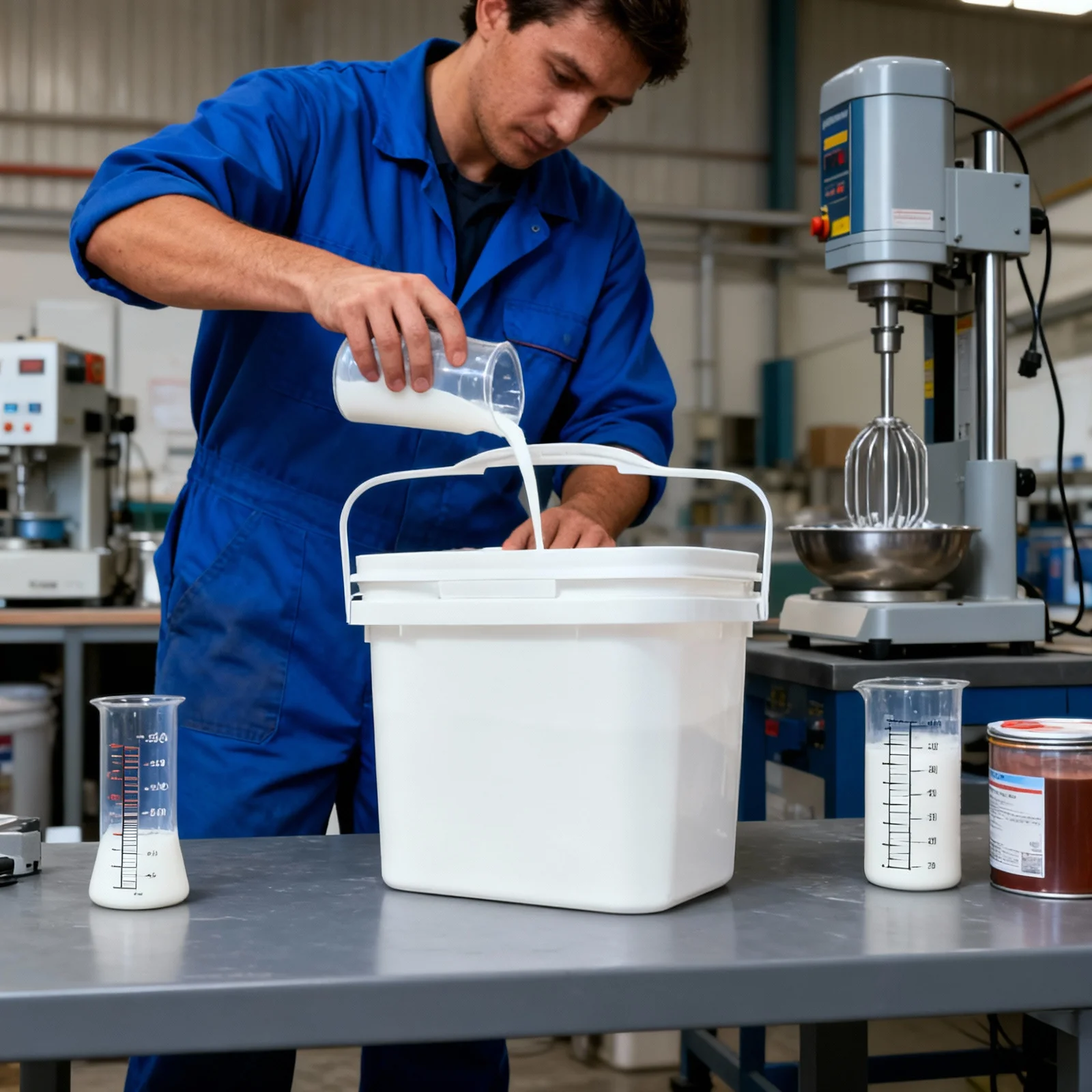 

Painting Bucket Lightweight Plastic Bucket with Handle Cover for Paint Storage and Pigment Mixing Use Storage Container