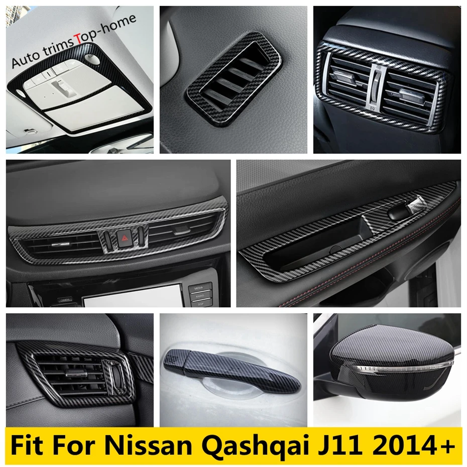 

Window Lift Handle Bowl Pillar A Reading Light Air Outlet AC Vent Cover Trim Car Accessories For Nissan Qashqai J11 2014 - 2020