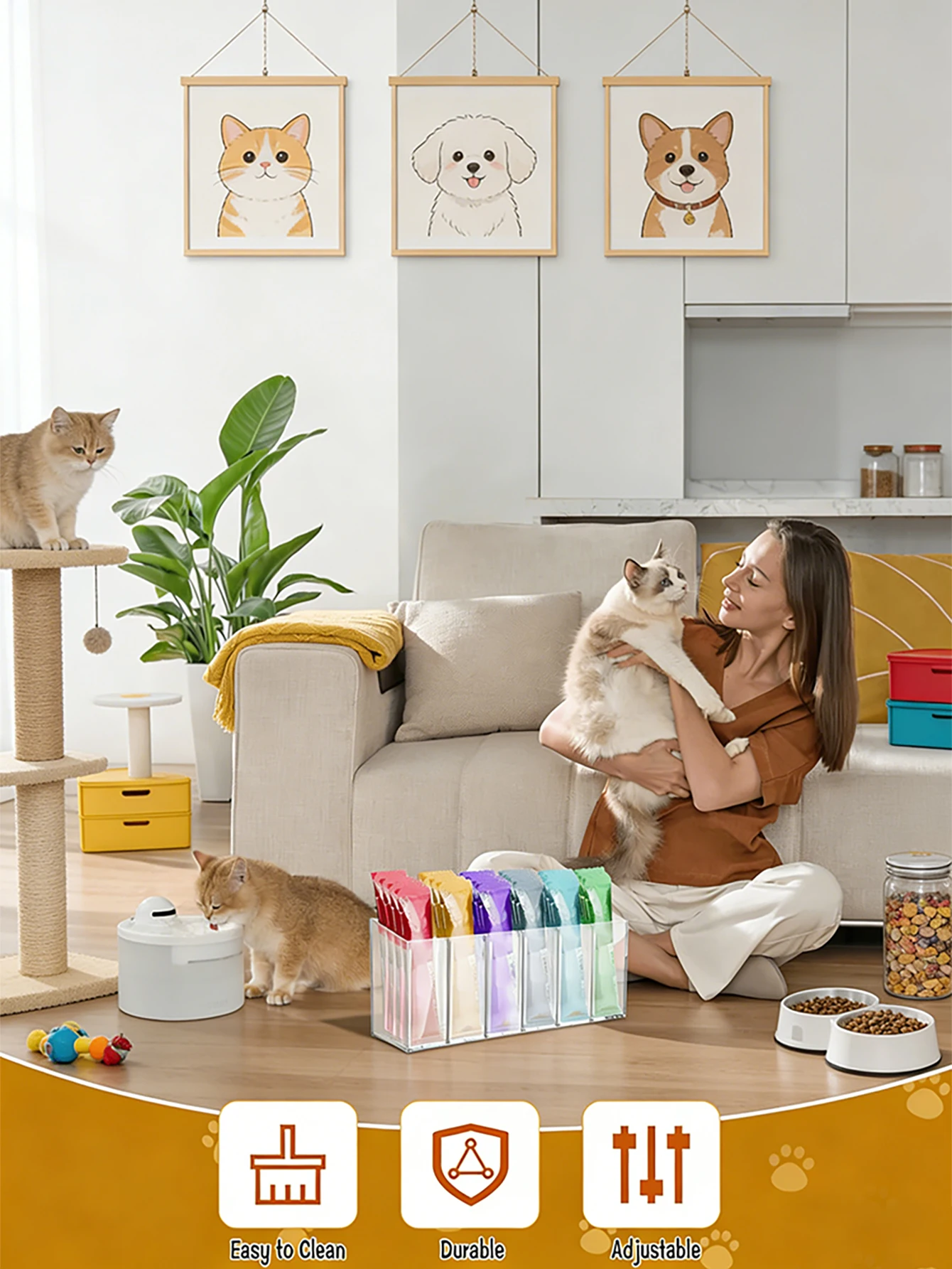 1 Lickable Cat Treat Storage B - Food Storage Without Pantry ulasan dan harga