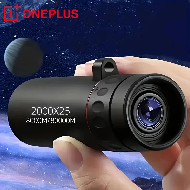 

ONEPLUS 2000x25 HD Monocular Telescope Mini Portable Mobile Phone with Holder Outdoor Camping Hunting Birdwatching Telescopes