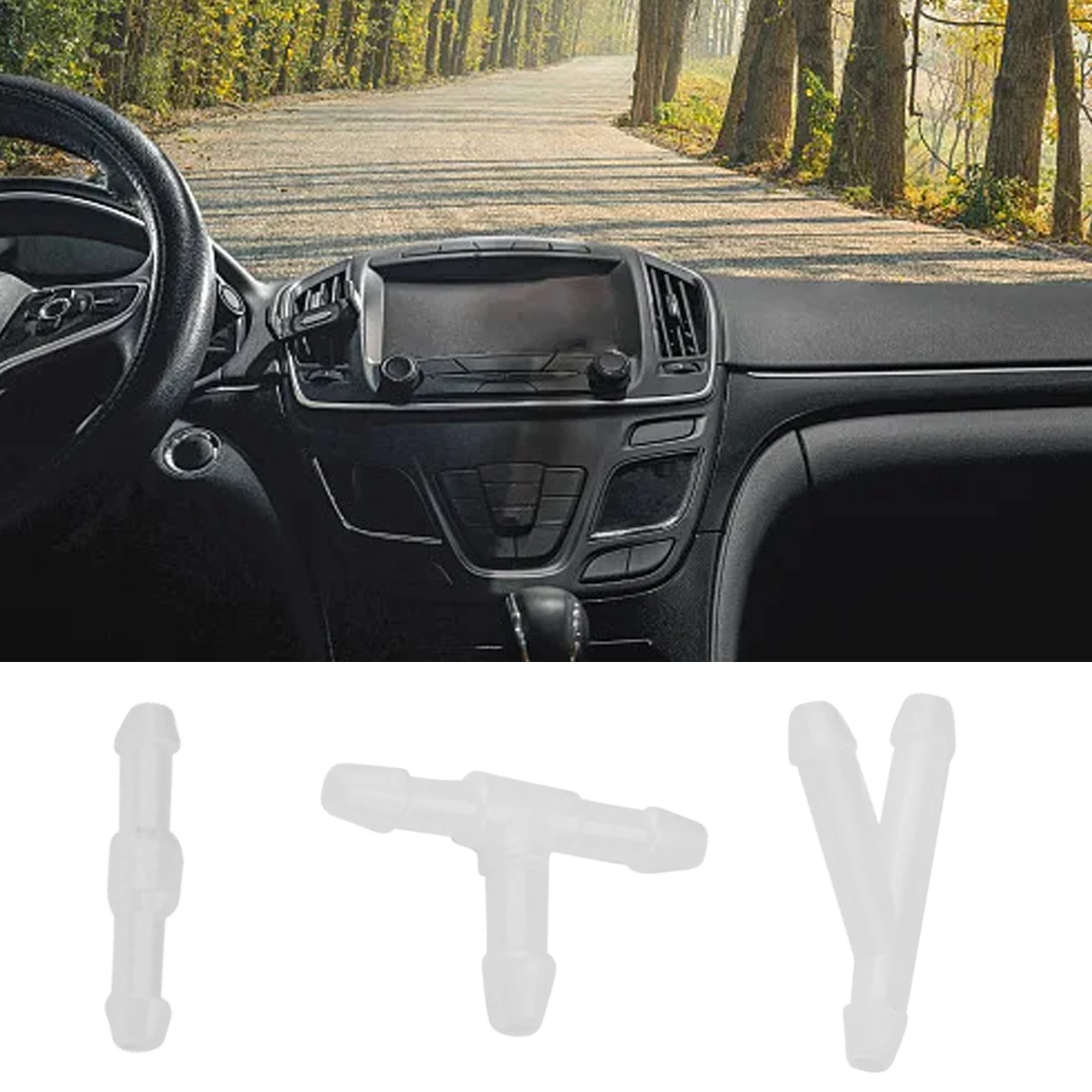 Fro Car 36pcs Windshield Wiper Tube T/Y/I Type Splitter Windshield Washer Hose Connector For Bmwe39e60e90 Fro Car