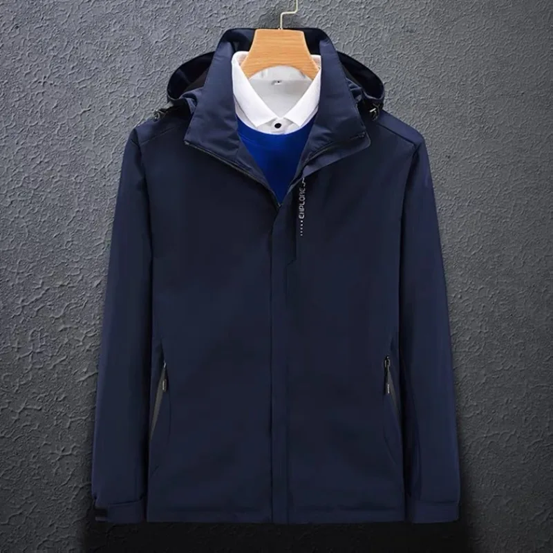 Spring Autumn Jackets Men Outdoor Windbreaker Bomber Jacket Hooded Coat Windproof Jacket Hiking Outerwear Men Clothing Military