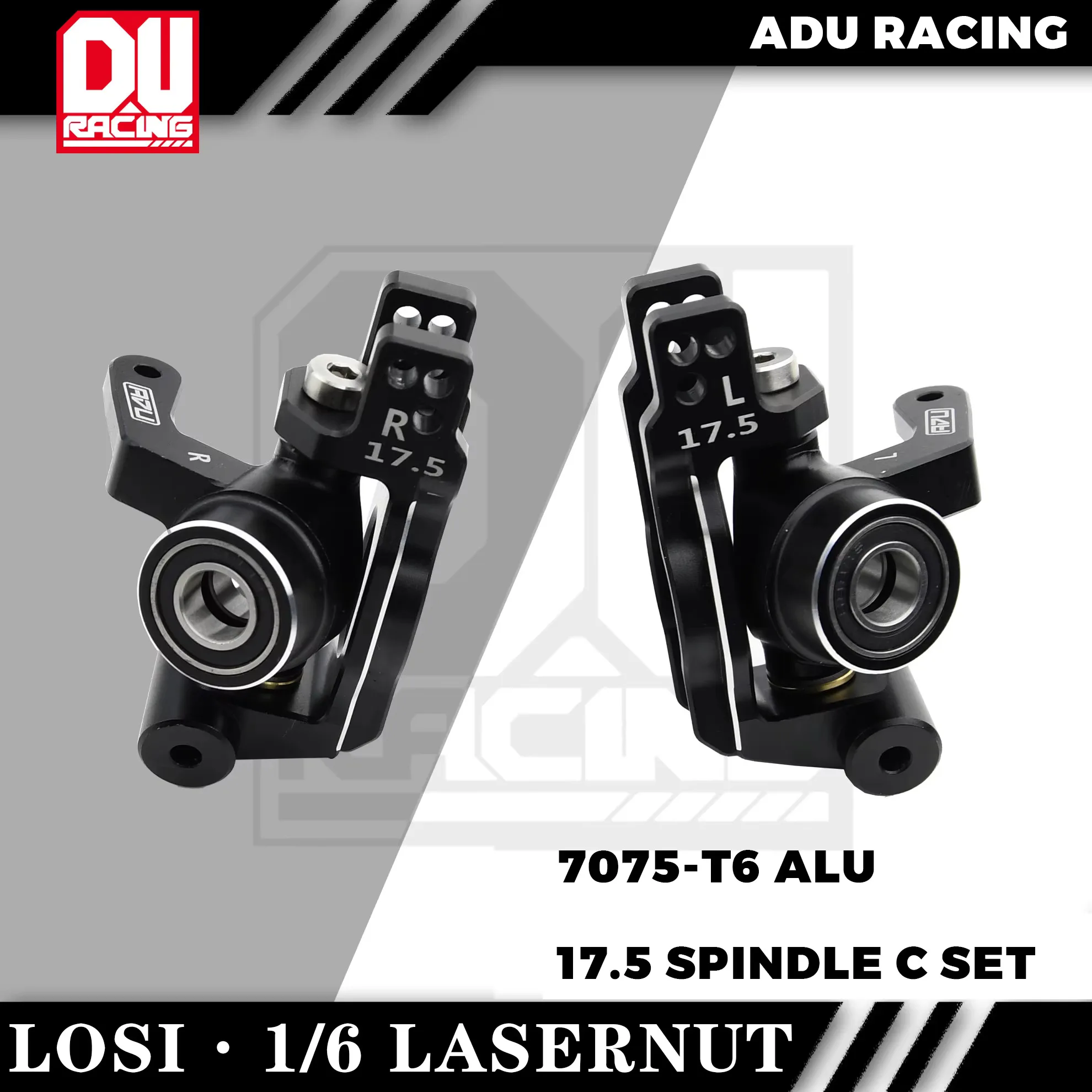 ADU Racing 7075-T6 ALU 17.5 SPINDLE SET FOR LOSI 1/6 LASERNUT TLR 8XE 8XTE RTR 8x 8xe 2.0