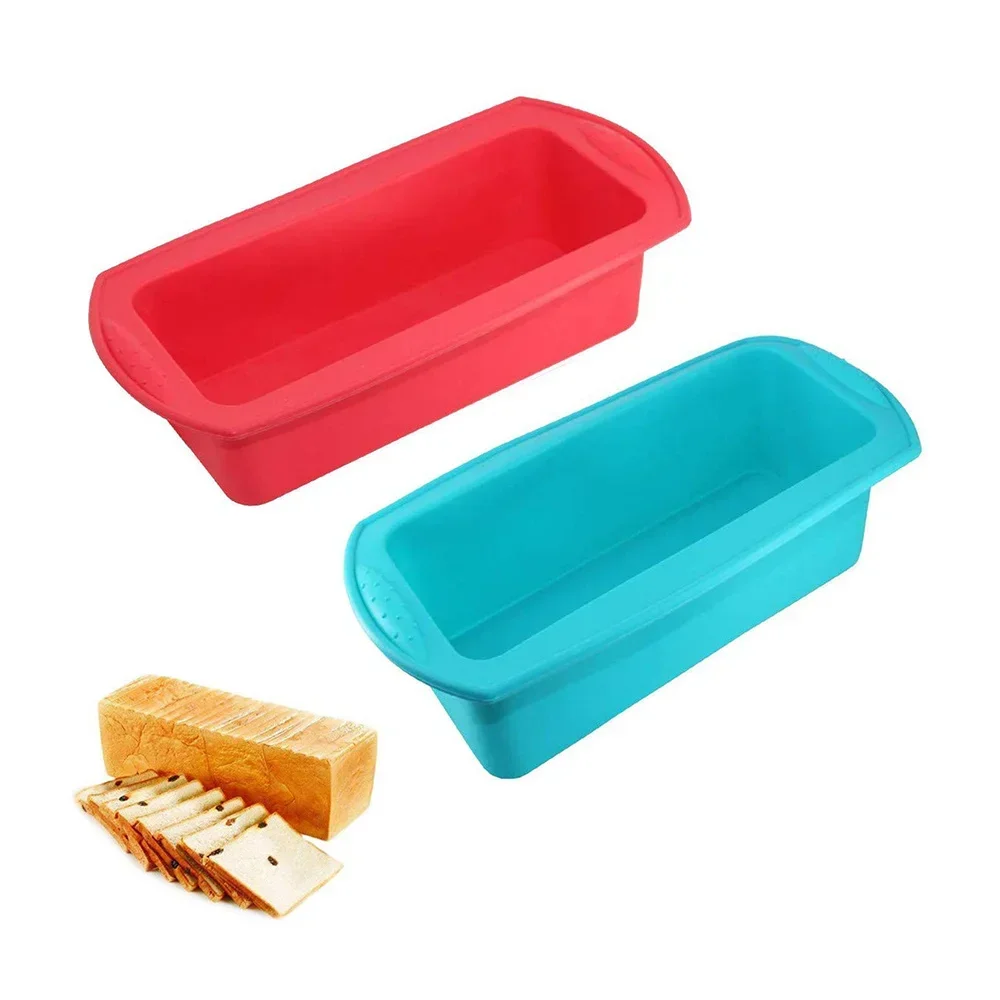 1pc Loaf Pans Silicone Bread  Banana Pan For Homemade Cake Meatloaf And Quiche Non-Stick Silicone Baking Mold Kitchen tool