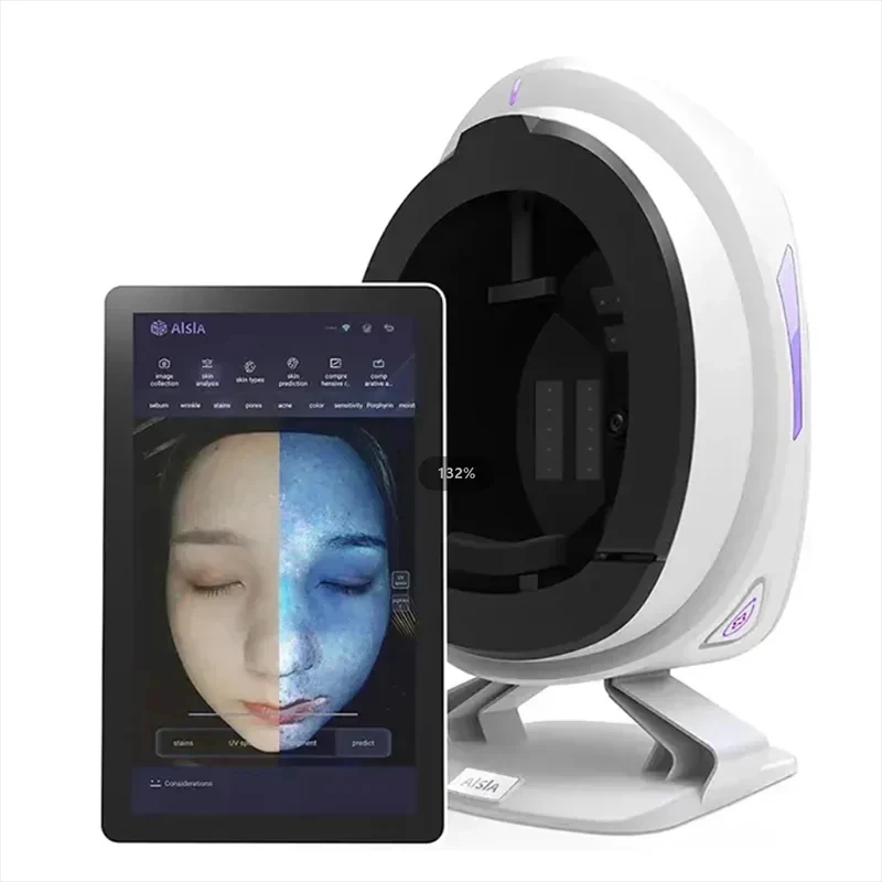 Analizador Facial para el cuidado de la piel, máquina de Monitor 3D de 15,6 pulgadas con IA, Detector de prueba de espejo mágico, máquina de análisis de cámara Facial