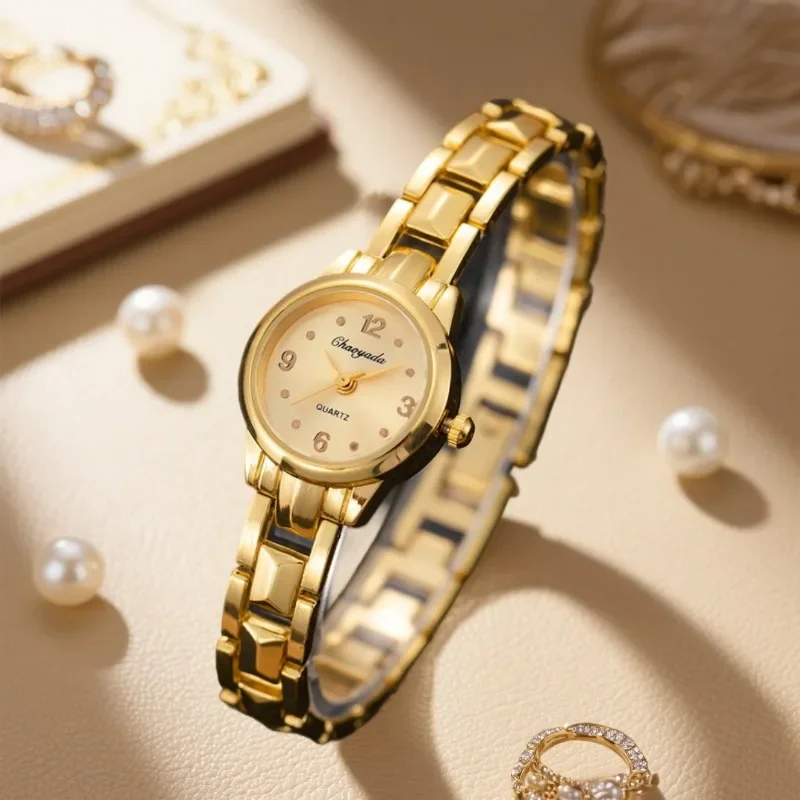 

Лучший бренд, роскошные золотые женские часы, модные аналоговые женские браслеты с овальным циферблатом, наручные часы, элегантное платье, женские кварцевые часы