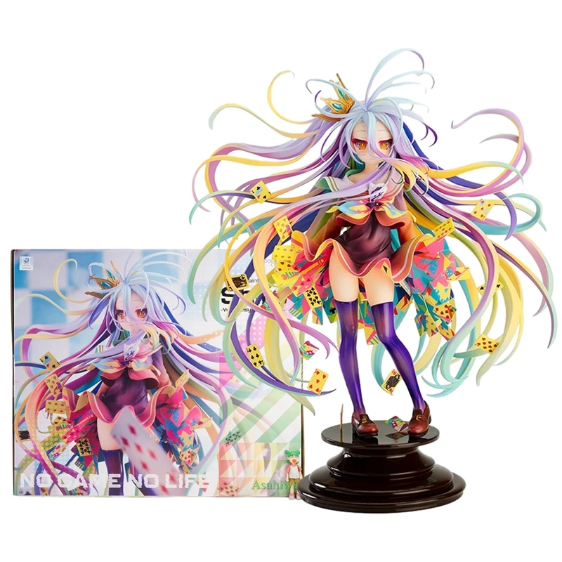 

28cm No Game No Life Figure Shiro Figure Art Works Kamiya Yuu Anime Model Toy Gift Collection PVC Action Figuine