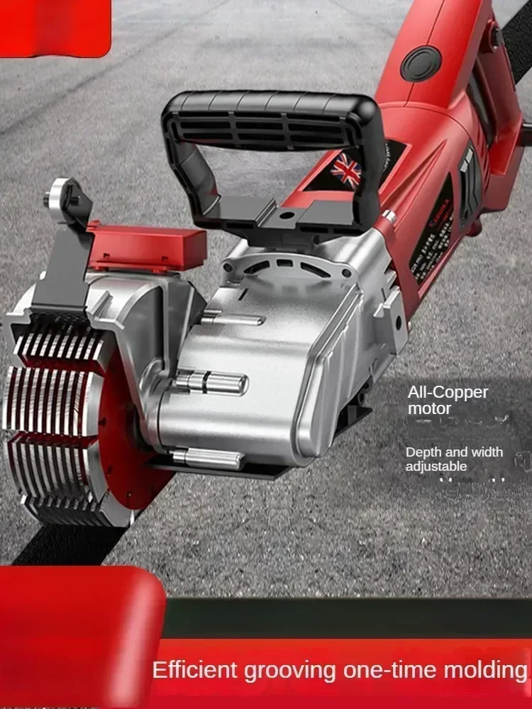 220V High Power Laser Cutting Machine for Dust-free Wall Grooving and Wire Slot Cutting CAC