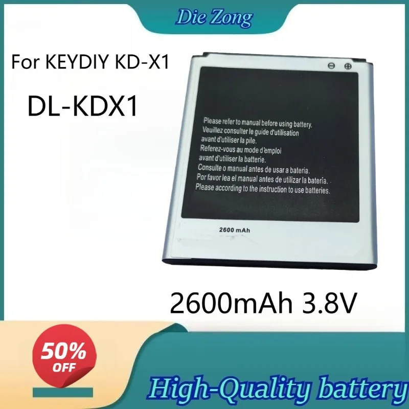 

High-quality Batteries 2600mAh 3.8V DL-KDX1 Li-Ion Battery for KEYDIY KD-X1 Remote Control Generator Rechargeable Batteries