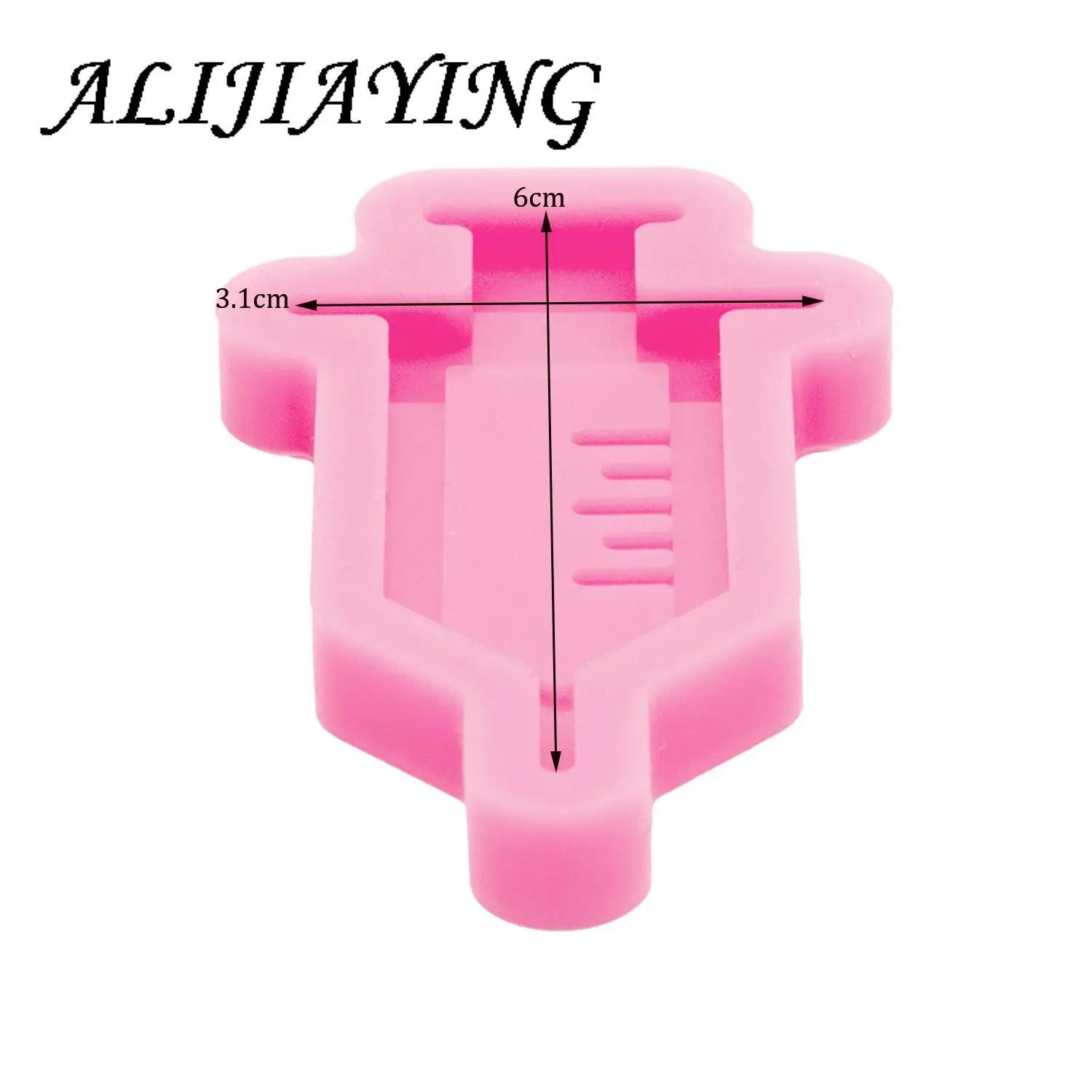 Shiny Needle Tube Syringe Resin Molds Crafts Art Diy, Silicone Mold Crafting with Epoxy, Cake Fondant Chocolate Molds DY1107