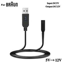 12V USB Charger Cable for Braun 5742 5743 5746 5770 5771 5773 5774 5775 5776 5790 5873 5874 5875 Electric Razors Shaver Adapter