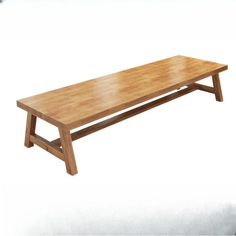 

Modern solid wood conference table simple office negotiation log long leisure area study reading