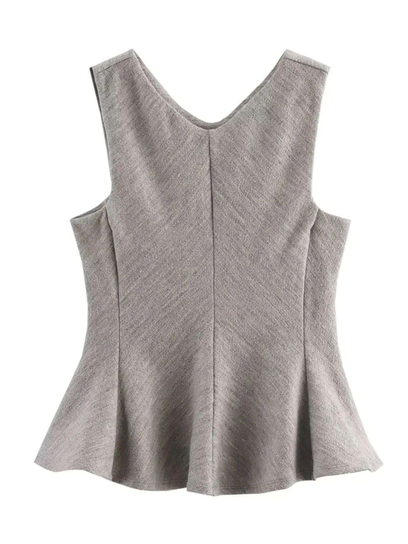 

Woman Clothing Ruffles Crop Top Women Casual Chic Camis Lady Pleated Sleeveless Y2k Tank Tops