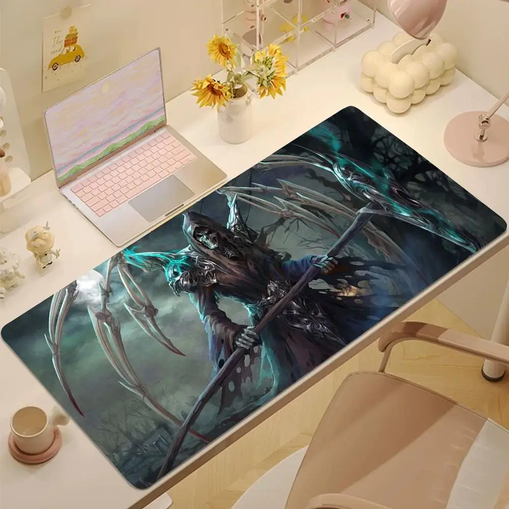 

ghost grim reaper Mouse Pad Tablet mouse Pad Laptop xl desktop mouse pad, cute HD Rainbow Gaming keyboard pad, csgo Player 90x40