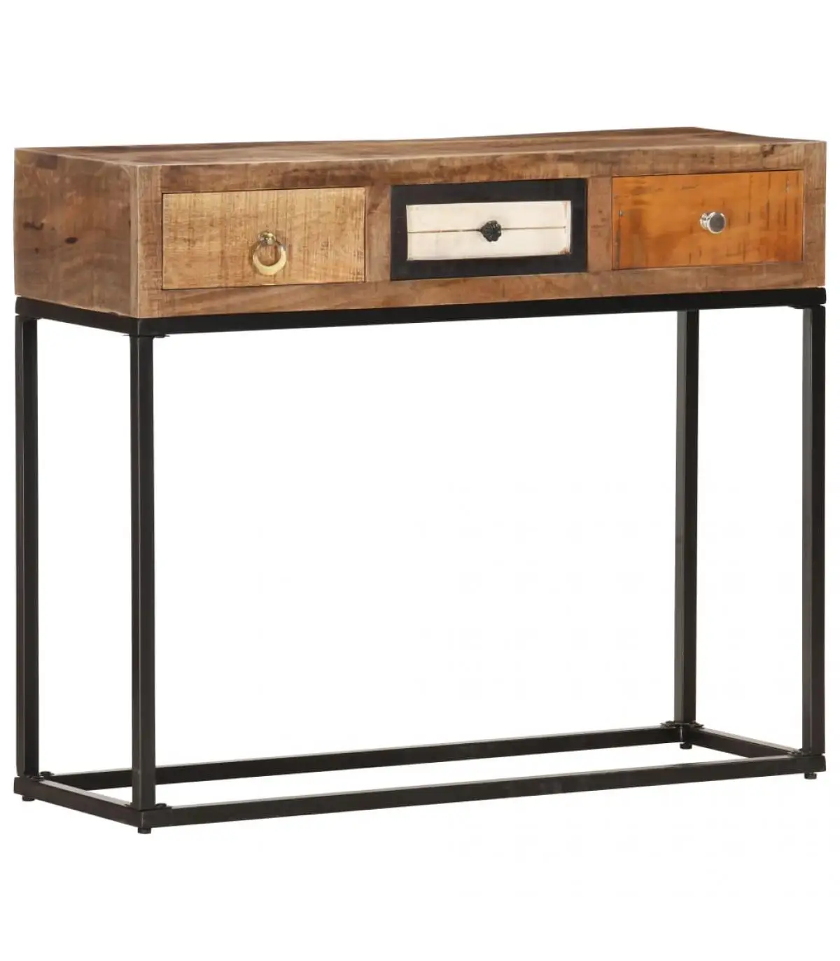 90x30x75 cm gold recycle solid wood console table sideboards