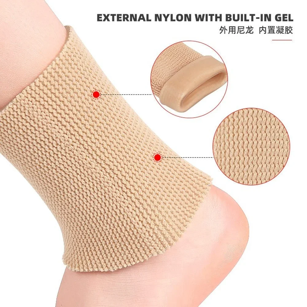 Calcetines de protección para el tobillo, manguitos de Malleolar con almohadillas de Gel para botas/Patines/férulas/tirantes, patinaje sobre hielo, gran oferta, 1 piezas