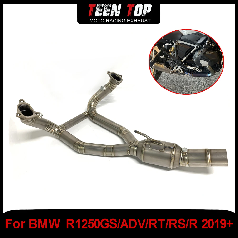 Moto Exhaust Escape Full Systems For BMW R1250GS ADV RT RS R Exhaust Header 2019+ Titanium Alloy Connection Pipe Muffler