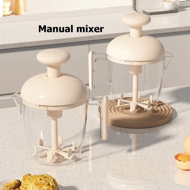 

Ручной венчик для взбивания яиц большой вместимости — многофункциональный, неэлектрический, для домашнего использования