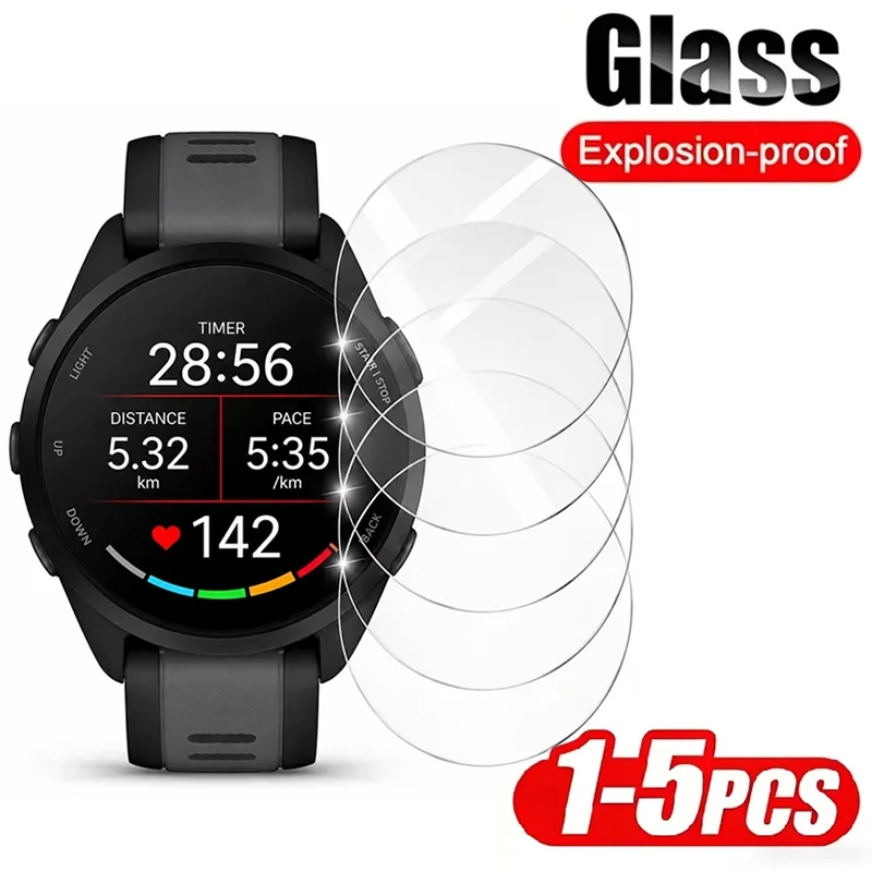 1-5Pcs Tempered Glass Screen Protector For Garmin Forerunner 55/235/245/245M/255/255S/645/935/945/955 Watch Face HD Clear Film