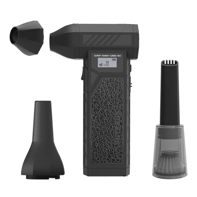 

Мощный бесщеточный вентилятор N85R-Violent Fan с частотой вращения 138000 об/мин, светодиодным дисплеем и подсветкой, электрический воздуходув для дома и улицы