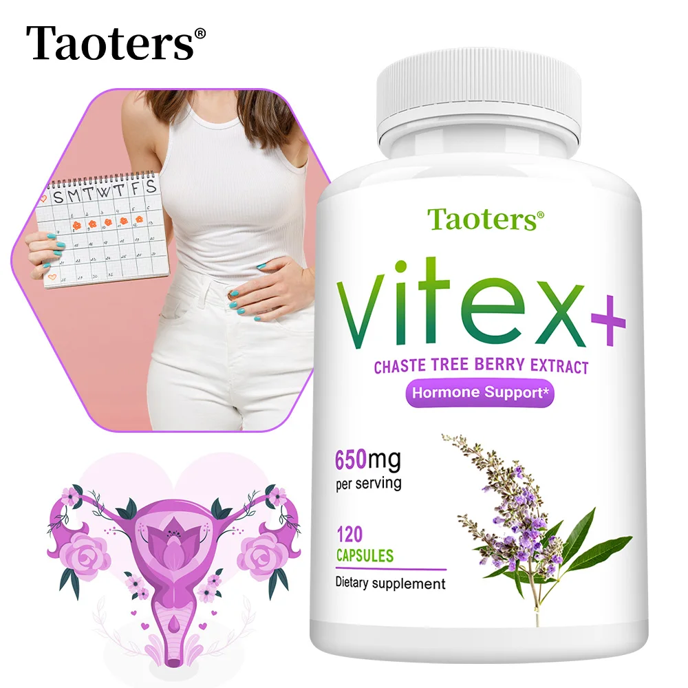 

Vitex Chaste Tree Berry Extract 650mg Capsules Herbal Supplement Women's Balance Support