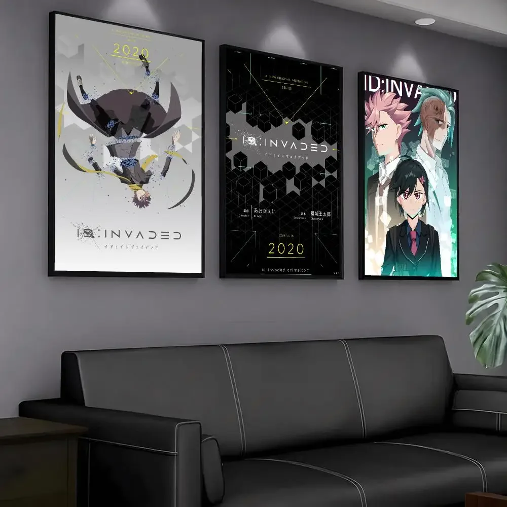 anime I-ID INVADED-D Painting Calligraphy Artwork for Home Bedroom Office Wall Decoration Gift