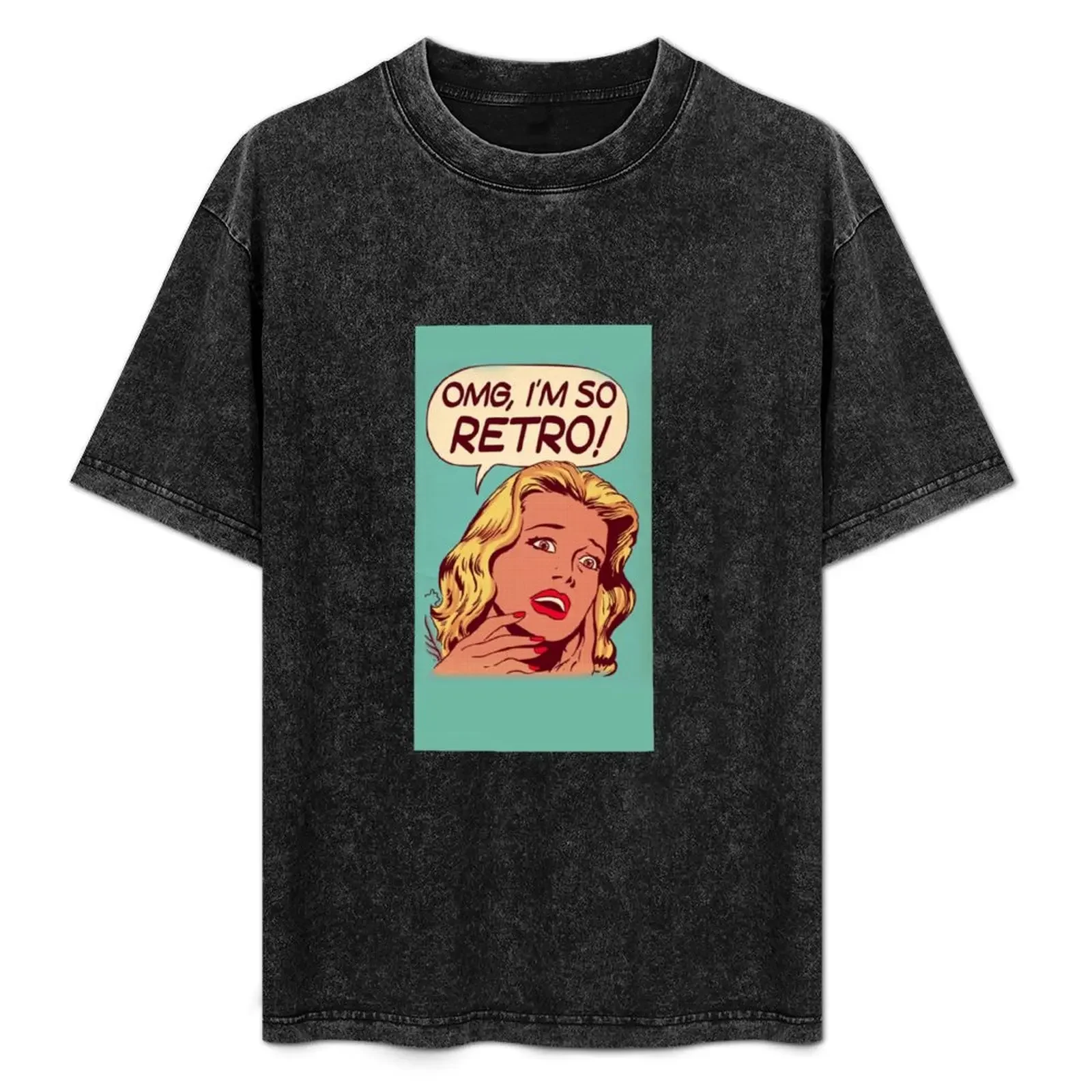 

OMG im so retro T-Shirt Man t-shirt summer tops funny costumes mens tall t shirts