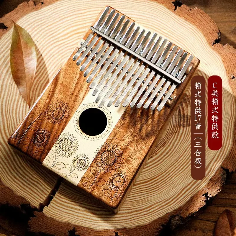 Hluru atacado kalimba comprar instrumento musical venda polegar pianos kalimba 17 21 24 34 teclas kwd21