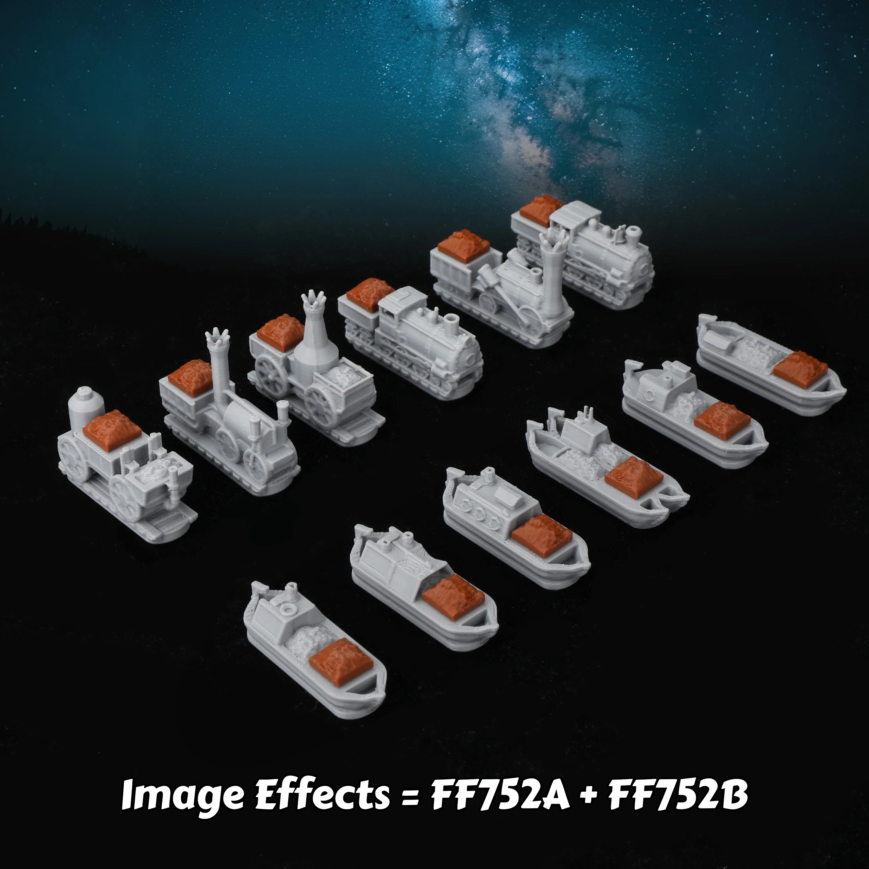 TTRPG Miniature Train and Ship - Miniature Terrain Set ulasan dan harga