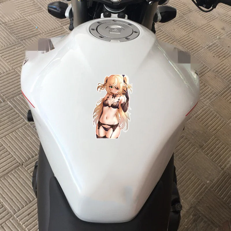 Anime Woman Sticker Waterproof Sticker Decals For Car Laptop Wall Window Bumper