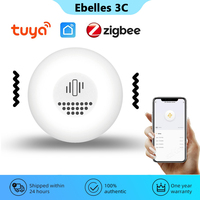 Tuya ZigBee Vibration Sensor Smart Vibrator Door Window Break Burglar Detector Smart Life APP Home Security Protection System