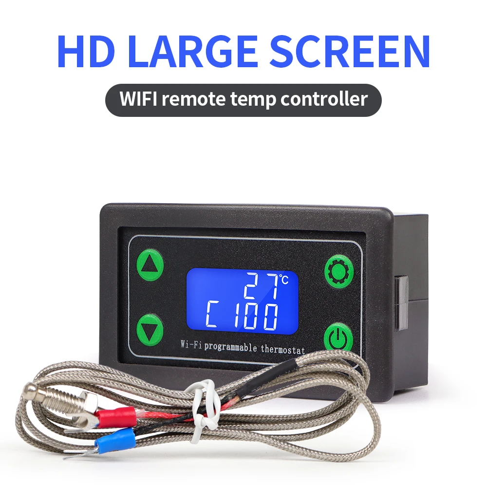 Tuya-controlador de Alta Temperatura Termostato Digital Programável Termopar tipo k Wi-fi Remoto-99999 Graus Zfx-tw01