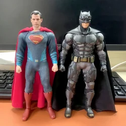 Mezco Dc Figure Justice League Clothing Superman Batman 6 Inch Action Figures 1/12 Statue Toy Collectible Model Adult Kid Gifts